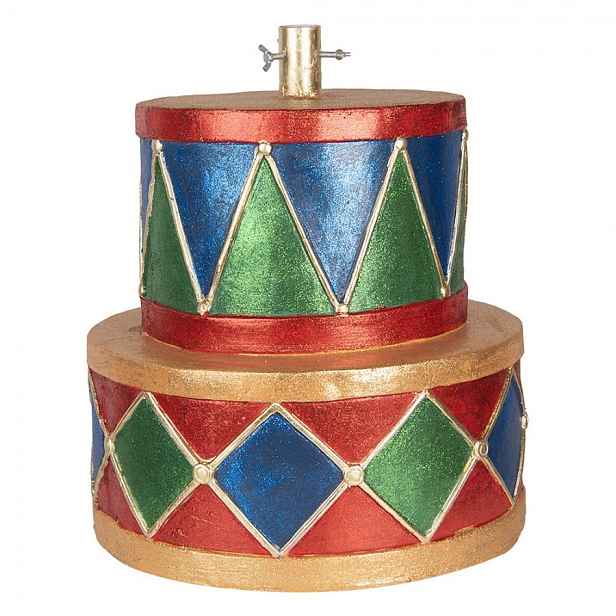Stojan na vánoční stromek barevné bubny Drum - Ø 40*46 cm Clayre & Eef