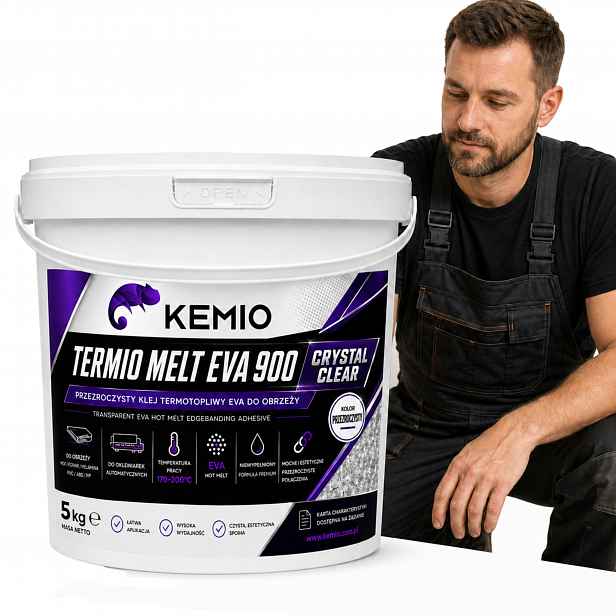 Tavné Lepidlo Průhledné Pro Olepovačku Okrajů Kemio Termio Melt 900 5 Kg