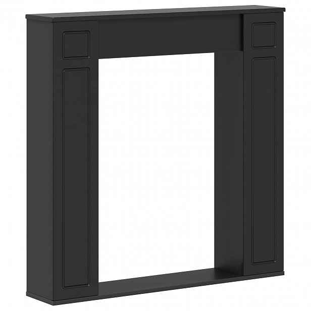 vidaXL Rám krbu Černá 100 x 20 x 100 cm Kompozitní dřevo