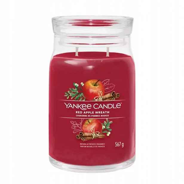 Yankee Candle Red Red Apple Wreath Velká svíčka 567 g