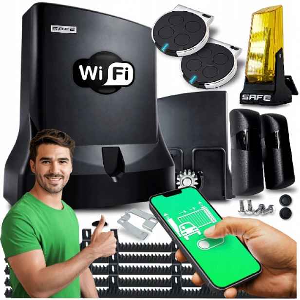 Pohon Pro Posuvné Brány Sada automatický pohon lampa 800 kg Wifi Supla