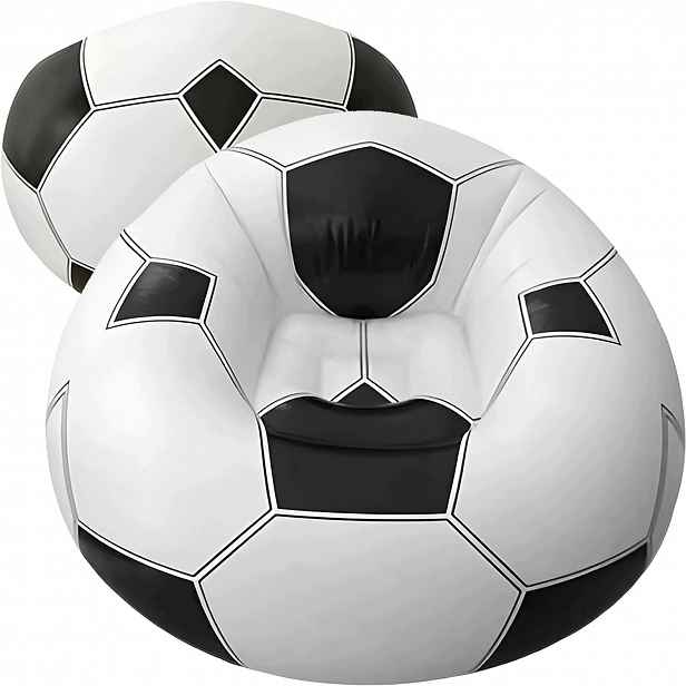 Taburet Nafukovací křeslo Fotbal 110 x 110 x 71 cm Bedee Football
