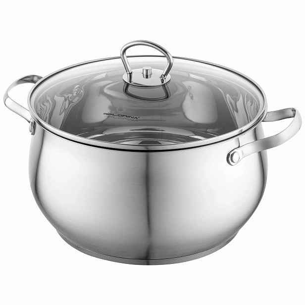 Hrnec s víkem Ocelový Saténový 24 cm 6,6 l Všechny sporáky