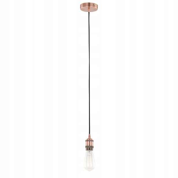 Italux Classo Závěsná lampa Měděná Ø10 cm E27 Šaty Červená