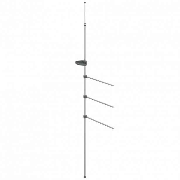 vidaXL Držák na ručníky 47 x 280 cm hliník