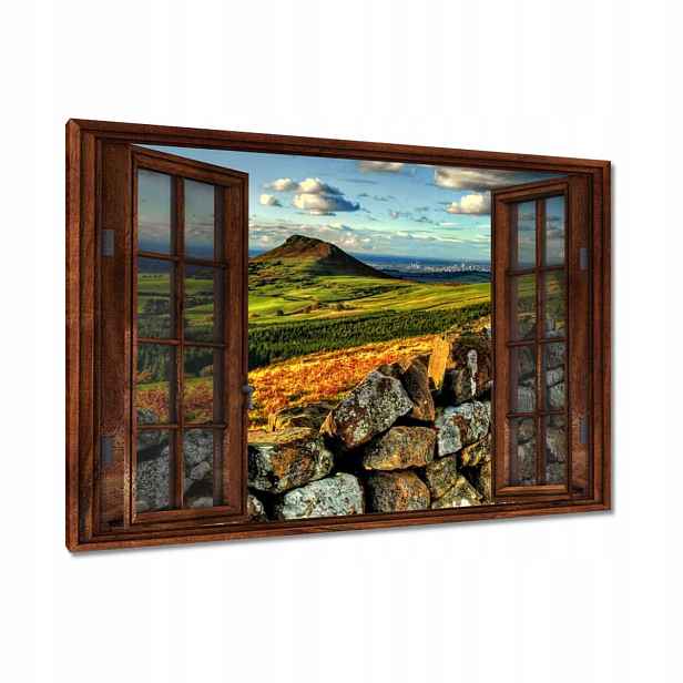 Obrazy 90x60 Krajina hory balvan nebe
