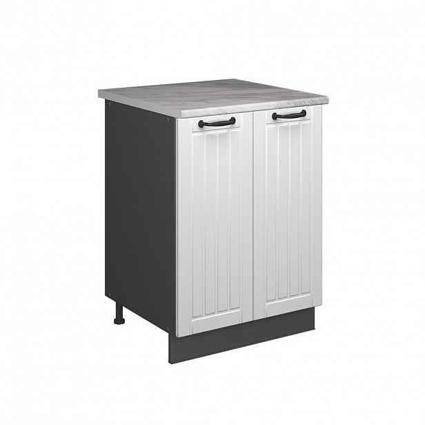 Vicco SKŘÍŇKA POD DŘEZ Fame-Line, Bílý venkovský dům/Antracit, 60 cm