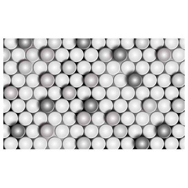 Fototapeta Šedé Gradientové Sféry 3D Abstrakce Minimalismus 254x184 lepidlo