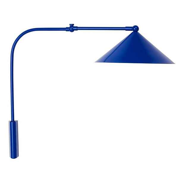 Modré kovové nástěnné svítidlo do zásuvky Kasa – OYOY Living Design