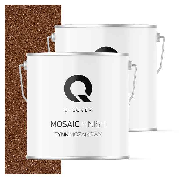 Mozaiková Omítka Mozaika 7KG Hnědá M93 Ozdobná Pryskyřičná Fasáda Premium