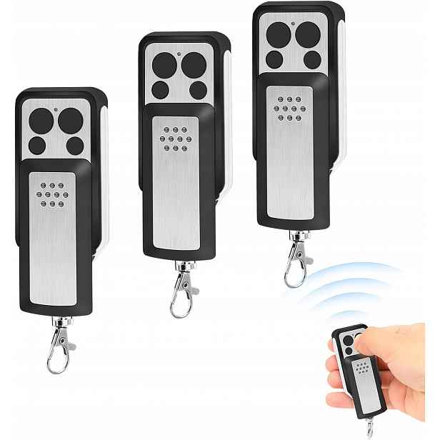 3x Ovladač pro bránu 433,92 MHz pro Extel a Thomson Grey 114253 104257 104251