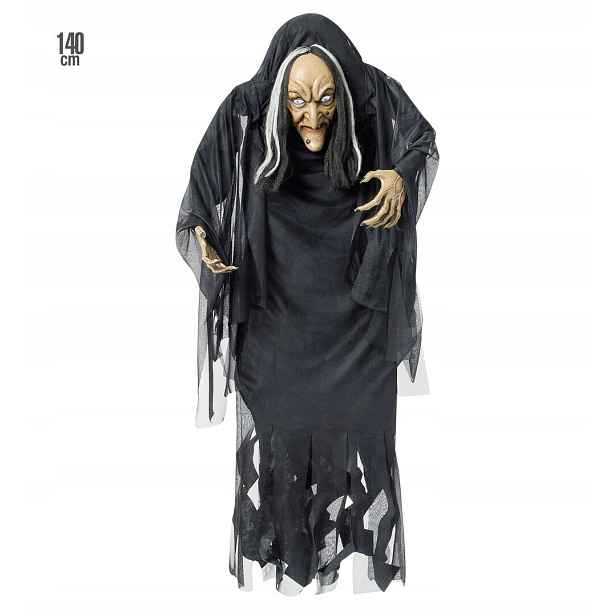 Dekorace strašidelné čarodějnice 140 cm