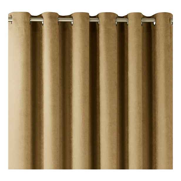 Hnědý závěs 140x270 cm Milana – Homede