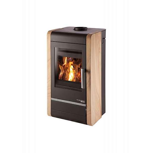 Kamna s výměníkem Haas+Sohn AVESTA II černá/Woodstone Prestige HS0434617600000