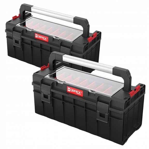 Qbrick System Pro 600 Expert s přihrádkami, velký box na nářadí 22 l x2