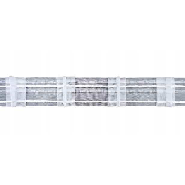 Řasící páska na záclony, žilkovaná, tři záložky, 50 m. 5 cm, 1;2