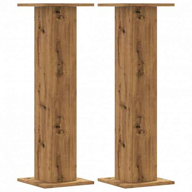 vidaXL Stojany na rostliny 2 ks dub artisan 30 x 30 x 95 cm kompozit
