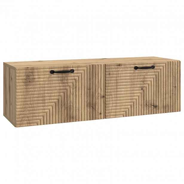 vidaXL Nástěnná TV skříň 98 x 31 x 30 cm Dub artisan Kompozitní dřevo