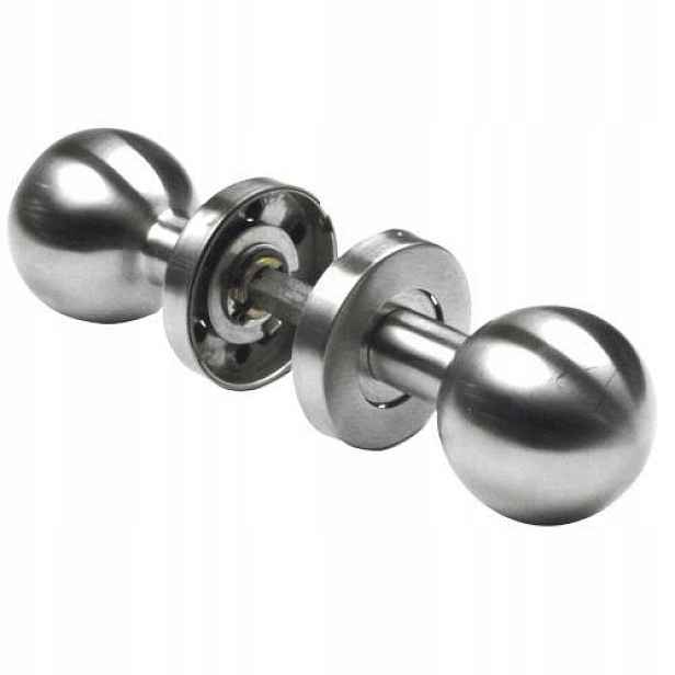 Dvojitá otočná dveřní klika Inox nerezová ocel 53x50 mm