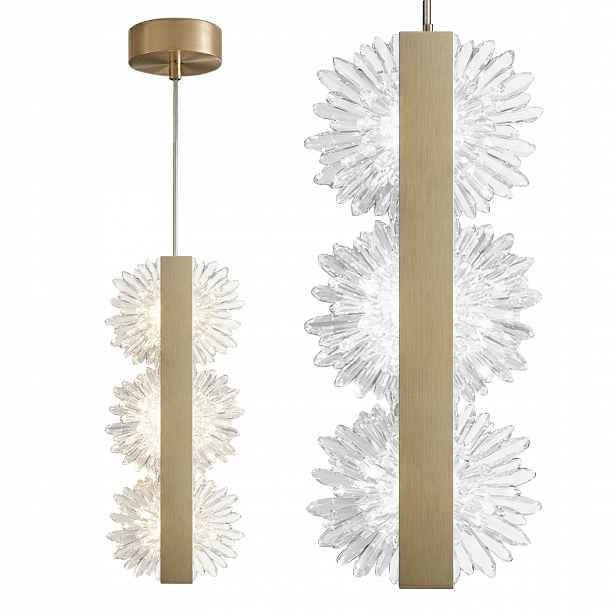 Led Závěsná Lampa G150-3CP Zlatá Kartáčovaná