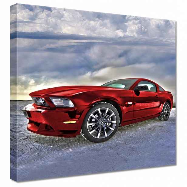 Obraz 90x90 Červený Ford Mustang