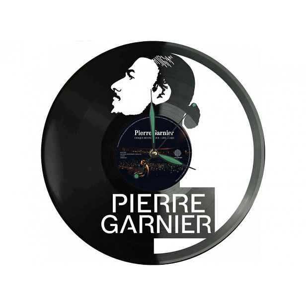 Pierre Garnier Vinyl Nástěnné hodiny Vinylová deska Unikátní dekorace pro fanoušky