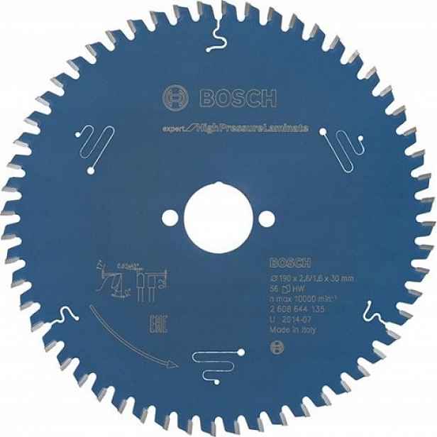 Pilový kotouč pro laminát 190x30x2,6 mm 56Z 2608644135 Bosch