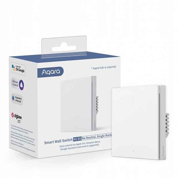 Přepínač Vypínač Aqara Light Switch H1 Eu Inteligentní Zigbe Siri Alexa