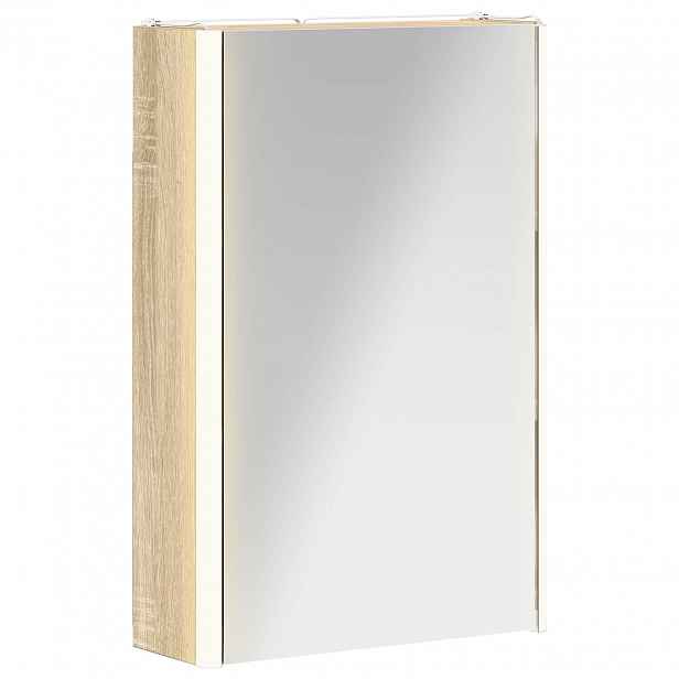vidaXL Koupelnová zrcadlová skříň Sonoma dub 33 x 11,5 x 50 cm