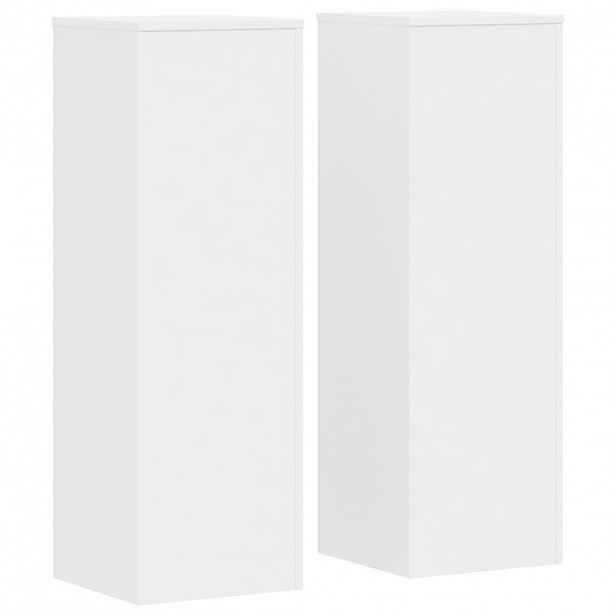 vidaXL Stojan na rostliny 2 ks Bílá 33 x 33 x 100 cm Kompozitní dřevo