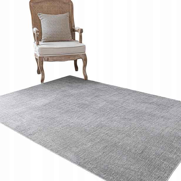 Evitany Koberec s krátkým vlasem 80 x 150 cm Protiskluzový, měkký, šedý