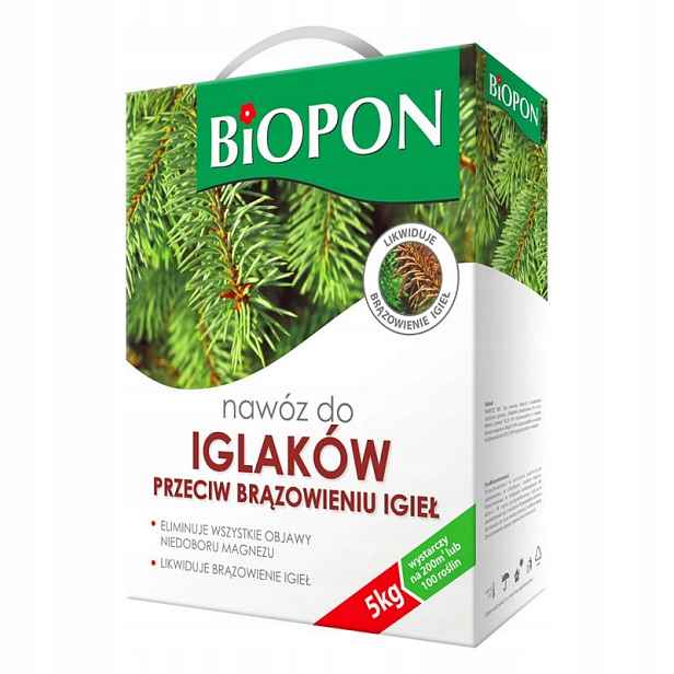 Hnojivo Pro Jehličnany Proti Zhnědnutí Jehel 5 Kg Br BIO-1123
