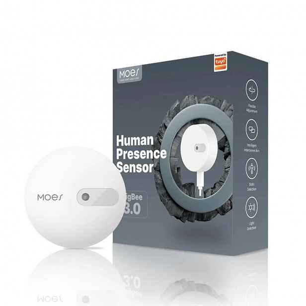 Mikrovlnný senzor pohybu a přítomnosti osob Zigbee 3.0 Tuya Moes ZSS-LP-HP02