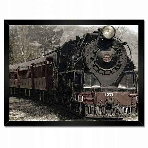 Plakáty v rámu 40x30 Vlak Lokomotiva
