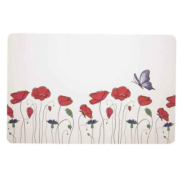 prostírání 43x28cm, VLČÍ MÁKY, plast