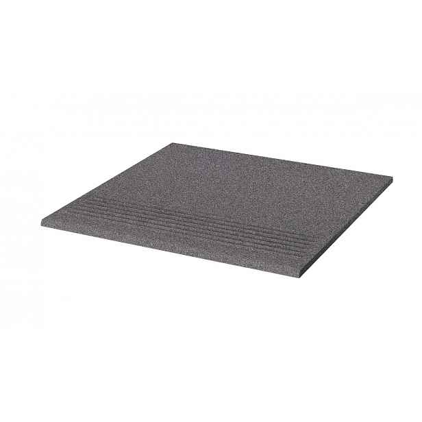 Schodovka Rako Taurus Granit antracitově šedá 30x30 cm mat TCA34065.1