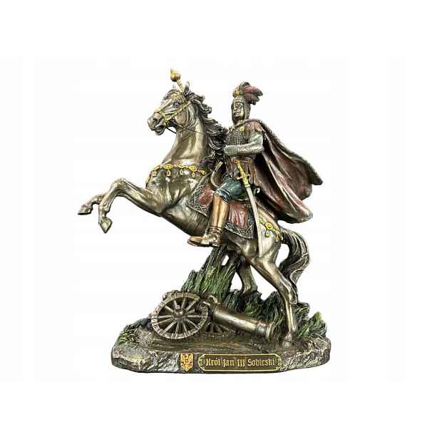 Socha figurka Jan III Sobieski Král Polský Na Koni V Brnění CU02860A4