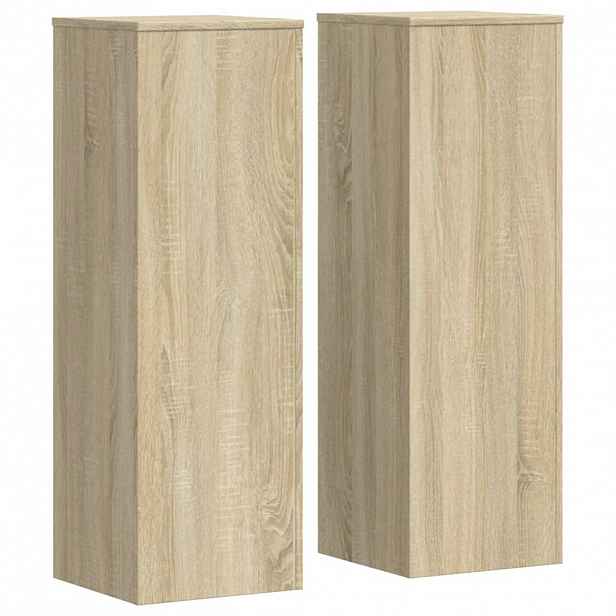 vidaXL Stojan na rostliny 2 ks Dub sonoma 33 x 33 x 100 cm