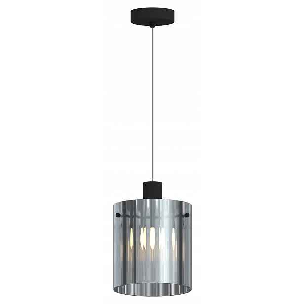 Kouřová moderní lampa Lotti s kulatý stínidlem do jídelny kuchyně přístavku