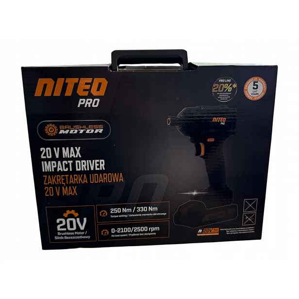 Niteo Pro Příklepová šroubováková vrtačka 20V Max