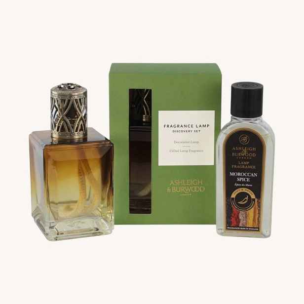 Sada Amber velká lampa a náplň Moroccan Spice 250 ml Ashleigh & Burwood