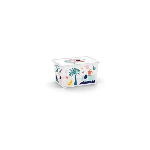 Bílý plastový dětský úložný box 55x39x31 cm C Box Style – KIS