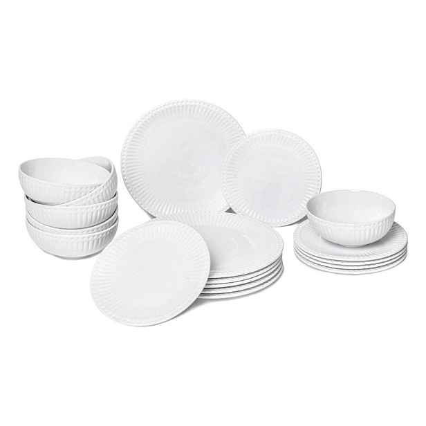 Porcelánová jídelní sada 18 ks pro 6 osob Purita – Bonami Essentials