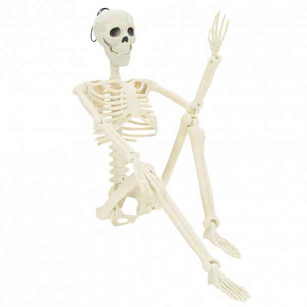 vidaXL Halloweenský kostlivec 2 ks Bílá 85 cm PVC