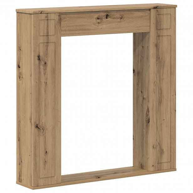 vidaXL Rám krbu Dub artisan 100 x 20 x 100 cm Kompozitní dřevo