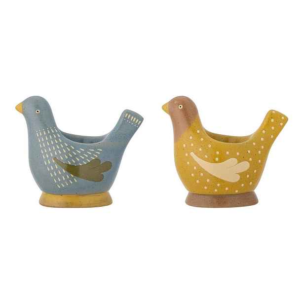 Kameninové stojánky na vajíčka v sadě 2 ks Birdy – Bloomingville