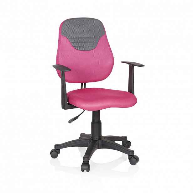 MID.YOU OTOČNÁ ŽIDLE PRO MLÁDEŽ, šedá, pink