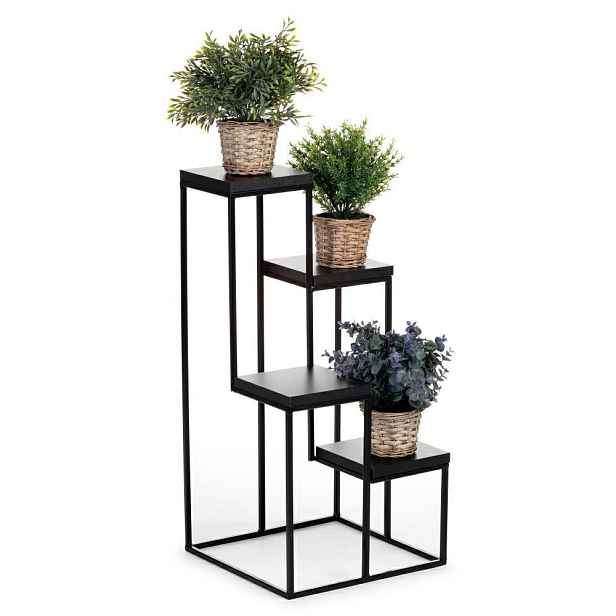 Stojanový květináč Kaskada černý 70 cm Loft