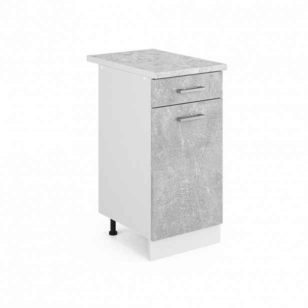 Vicco SPODNÍ SKŘÍŇKA KUCHYŇSKÉ LINKY R-Line Beton 40 cm s pracovní deskou