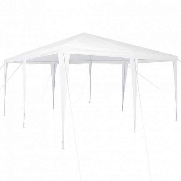 vidaXL Party Stan Bílá 400 x 400 x 266 cm Polyethylen a ocel